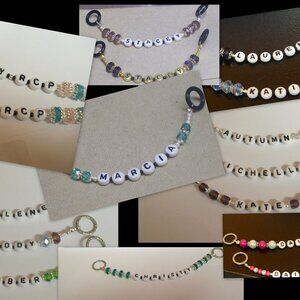 CUSTOM MAKE YOUR PERSONALIZED, STETHOSCOPE BRACELET, YOUR NAME and YOUR COLORS